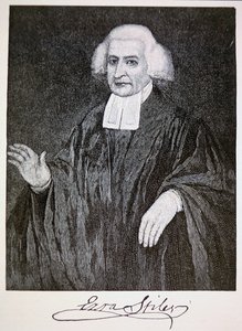 Ezra Stiles, naar het schilderij van John Trumball door School American