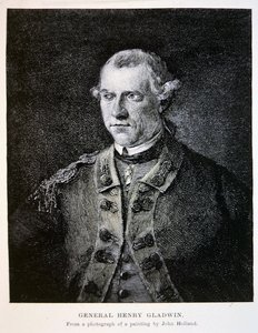 Generaal Henry Gladwin, van een foto van een schilderij door John Holland door School American