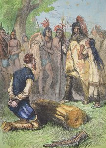 Pocahontas redt het leven van John Smith