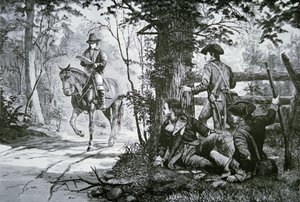 De gevangenneming van majoor John Andre door School American
