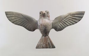 Meubelplaat: havik, c.18e eeuw v.Chr. (nijlpaardivoor) door School Anatolian