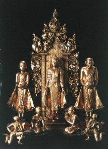 Heiligdom door School Burmese