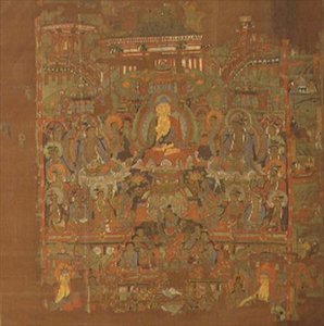 Ch.1.iii.02 Paradijs van Bhaisajyaguru, 8e-9e eeuw, Tunhuang door School Chinese