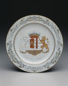 Bord met wapen, ca. 1740