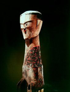 Statuette, Zhou-dynastie (1046-256 v.Chr.), 4e - 3e eeuw v.Chr. (detail)