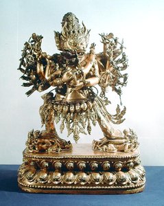Vajrabhairava, aspect van Yamantaka, de beschermer van de wet door School Chinese