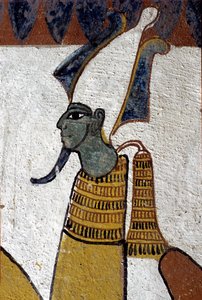 Oude Egypte, muurschildering Graf van Sennedjem, Deir el Medina, Thebe, Graf van de Edelen