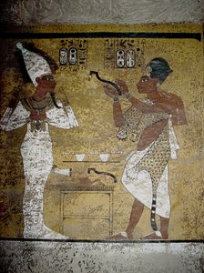 Luxor, Thebe: Vallei der Koningen. Graf van Toetanchamon. door School Egyptian