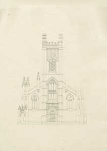 Burton-upon-Trent - Heilige Drie-eenheid Kerk door School English