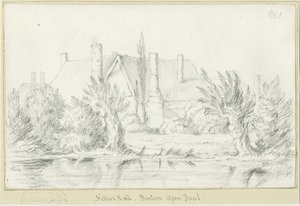 Burton-upon-Trent - Nether Hall: potloodtekening, nd [?19e eeuw]