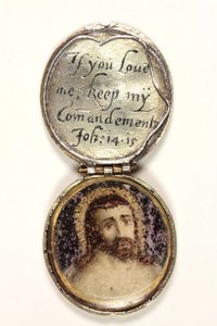 Medaillon met een hoofd van Christus
