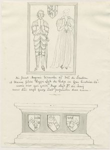 Sandon Kerk - Graf van Hugh Erdeswicke en Mary [Legh]
