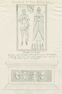Sandon Kerk - Graf van Sampson Erdeswicke en Elizabeth [Grey]