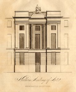 De Noordelijke Academie voor Kunst, Newcastle upon Tyne (litho) door School English