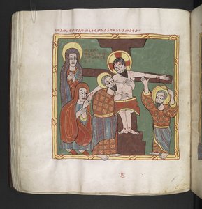 Or. 481, f.106v, De Kruisafneming door School Ethiopian