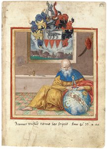 Pagina uit het Album Amicorum van Salomon Schweigger von Sulz