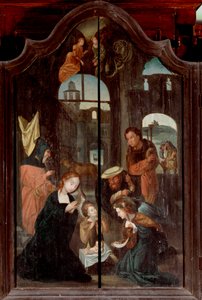 Drieluik van de Geboorte, centraal paneel door School Flemish