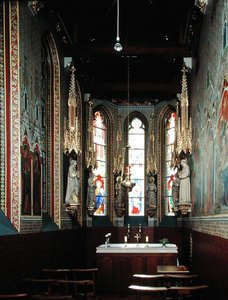 Uitzicht op het interieur door School Flemish