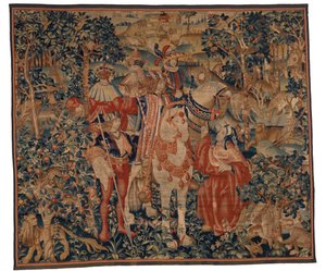 Wandtapijt, Alexander en Diogenes, laat 15e-begin 16e eeuw door School Franco Flemish