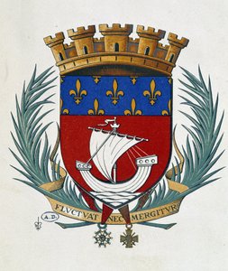 Wapen van Parijs Fluctuat Nec Mergitur door School French