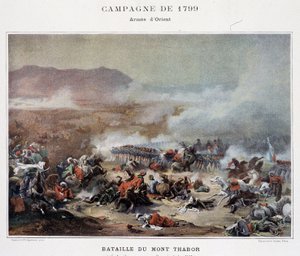 Gevecht van de Mont Thabor - in "Victoires et Conquêtes des Armées Françaises", Parijs, n.d.