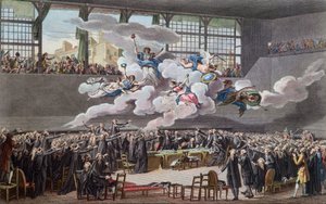 Franse Revolutie (1789-1799): De Eed van de Kaatsbaan in Versailles op 20 juni 1789 door School French