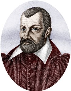 Jean Bodin 1530-1596 (colour engraving) door School French