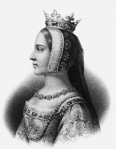 Jeanne de Boulogne, achterkleindochter van Robert V, Graaf van Auvergne door School French