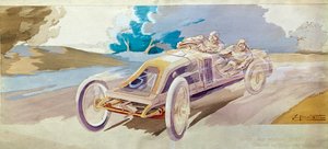 Autoracen: een raceauto 
