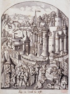 Beleg van Derval (Bretagne) in het jaar 1375