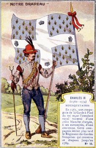 Het vaandel van de Musketiers van Karel IX door School French