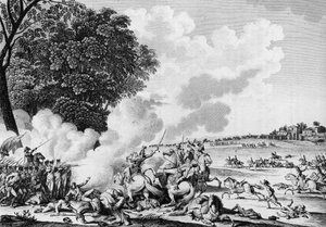 Oorlog van de Franse Revolutie: Dood van de Franse generaal Barthelemy Catherine Joubert (1769-1799), gedood in de slag bij Novi op 28 Thermidor An VII (15 augustus) door School French