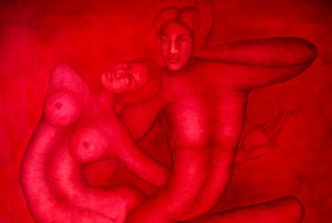 Acrylschilderij op doek Fusion door School Indian