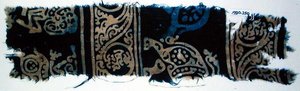 Blokgedrukt textiel fragment, Indiaas (katoen) door School Indian