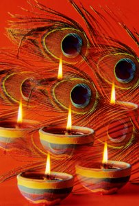 Ghee Ka Diya Panati, Olie Lamp door School Indian