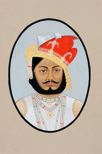 Miniatuurschilderij van Bairi Sal Jaisalmer door School Indian