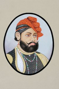 Miniatuurschilderij van Maharaja Jaswant Singh door School Indian