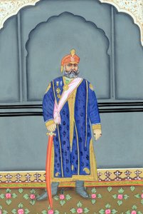 Maharaja Sawai Madho Singh de Tweede, Jaipur door School Indian
