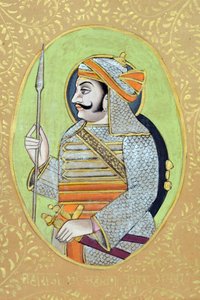 Miniatuurschilderij van Maharana Pratap Singh