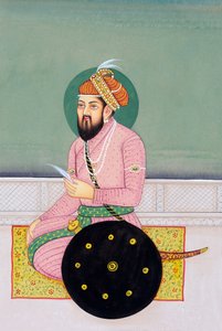 Mughal keizer Babur door School Indian