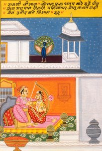 Miniatuurschilderij op Papier, Ragini Vibhas, Nathdwara School door School Indian