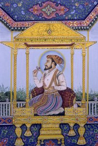Mughal keizer Shah Jahan miniatuurschilderij door School Indian