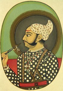 Portret van Maharaja Bundi Budh Singh, India door School Indian