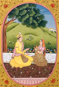 Jaar kalenderafbeelding en schilderij voor een hindoeïstische maand Baisakh, India