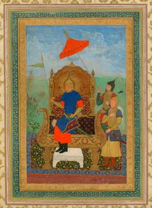 Portret van Tamerlan (Timur Khan) door School Iranian