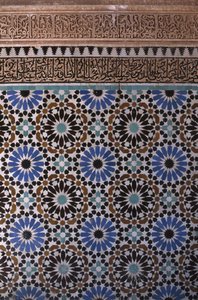 Detail van een muur (keramiek) door School Islamic