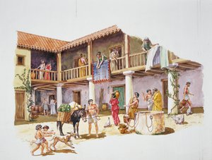 Oud Athene - reconstructie van een huis door School Italian