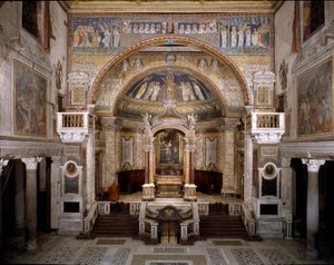 Interieur van de Basiliek door School Italian