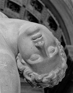 Menelaus ondersteunt het lichaam van Patroclus, kopie van een Grieks origineel