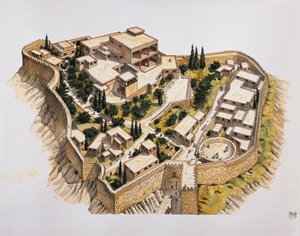 Reconstructie van het oude Mycene